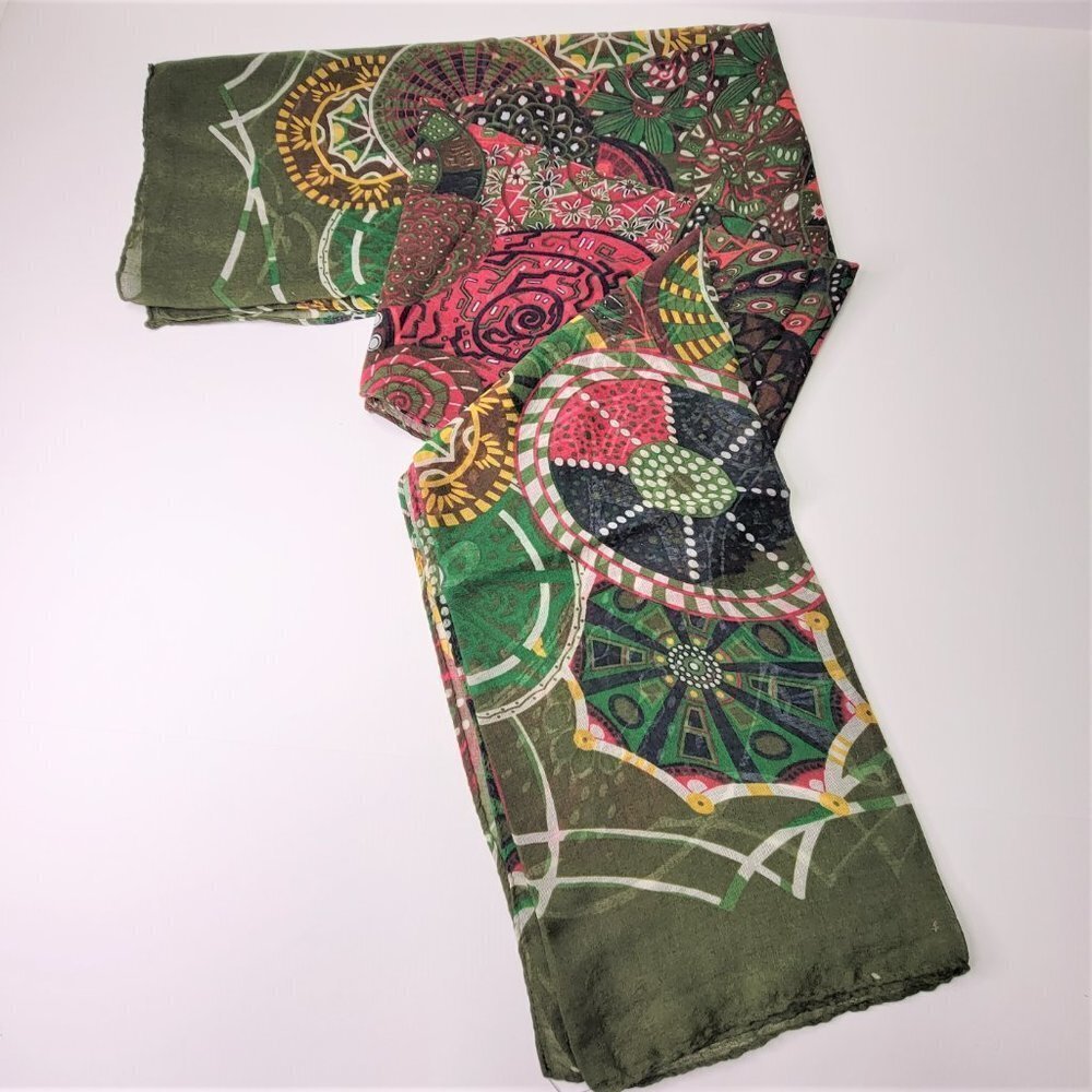 VISCOSE Multicolor Rectangular Scarf - Picture 2 of 9